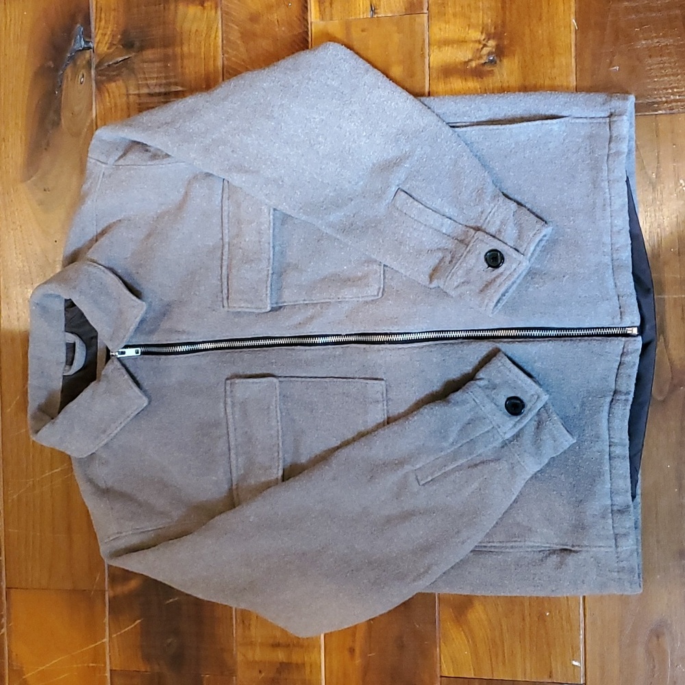 Abercrombie & Fitch shirt jacket with zipper